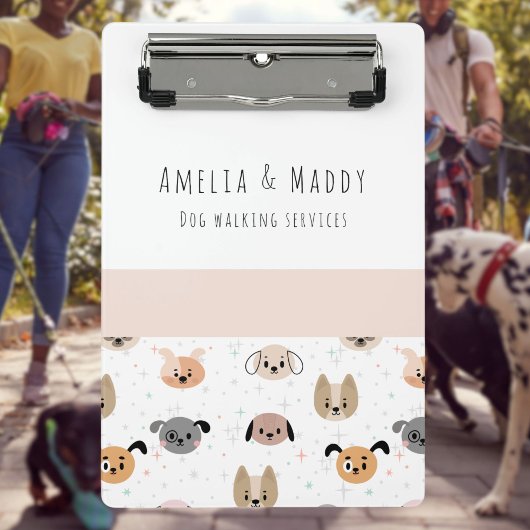Hunde-Walking-Unternehmen - Jungunternehmer Mini Klemmbrett