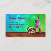 Hunde-Walking-Visitenkarten Visitenkarte (Rückseite)