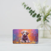 Hunde-Wander-Services-Visitenkarte Visitenkarte (Stehend Vorderseite)