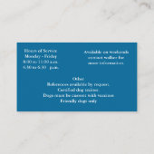 Hunde-Wander-Services-Visitenkarte Visitenkarte (Rückseite)