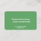 Hunde-Wander-Services-Visitenkarte Visitenkarte (Rückseite)