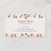 Hunde wandern glückliche Hunde Haustiere Sitzende Visitenkarte (Rückseite)