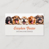 Hunde wandern glückliche Hunde Haustiere Sitzende Visitenkarte (Vorderseite)