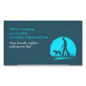 Hunde wandern Haustier Sitzplatz Magnetische Visitenkarte (Vorderseite)