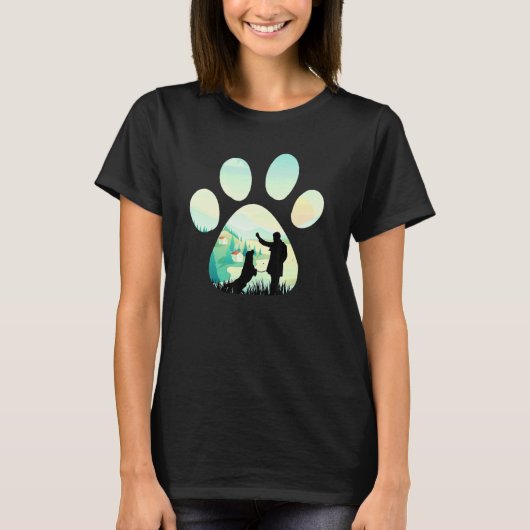 Hunde Wandern mit Hundwanderung T-Shirt (Vorderseite)