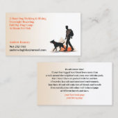 Hunde Wanderung Haustiere Sitzplatz Visitenkarte (Vorne/Hinten)