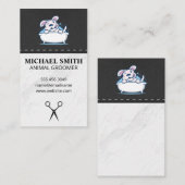 Hunde Wash | Leder Visitenkarte (Vorne/Hinten)
