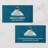 Hunde Wash | Pet Groomer | Tierdienste Visitenkarte (Vorne/Hinten)