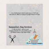 Hunde Wash | Schafe Visitenkarten (Außenseite Aufgefaltet)