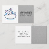 Hunde Wash | Sleek Metallic Terminierungskarte Terminkarte (Vorne/Hinten)