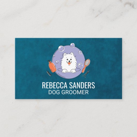 Hunde Wash | Tierbaumwerkzeuge Visitenkarte (Vorderseite)