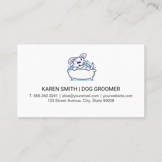Hunde Wash | Tierdienste | Soap Suds Visitenkarte (Rückseite)