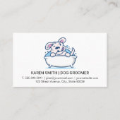 Hunde Wash | Tierdienste Visitenkarte (Rückseite)