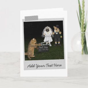 Hunde Wedding Movie Theme Funny Card Karte