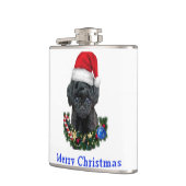 Hunde Weihnachten Flachmann (Links)