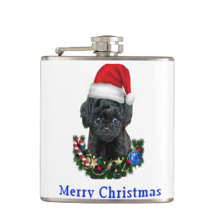 Hunde Weihnachten Flachmann