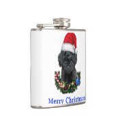 Hunde Weihnachten Flachmann (Rechts)