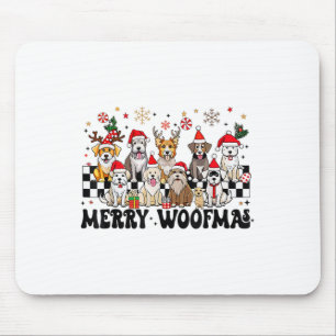 Hunde Weihnachten frohe Woofmas Hund Lover Neujahr Mousepad