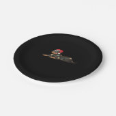 Hunde Weihnachten Klassischer T - Shirt_1 Pappteller (Schrägansicht)