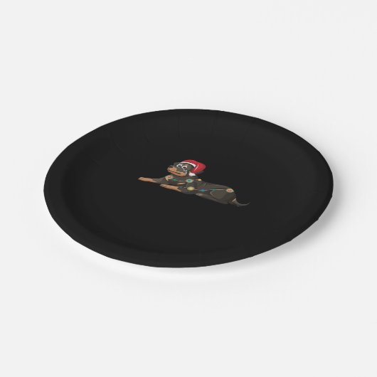 Hunde Weihnachten Klassischer T - Shirt_1 Pappteller (Schrägansicht)