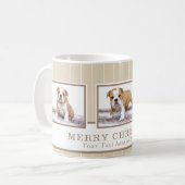 Hunde Weihnachten Personalisierten Haustier Foto C Kaffeetasse (Vorderseite Links)