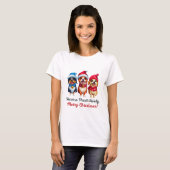 Hunde Weihnachten T-Shirt (Vorne ganz)