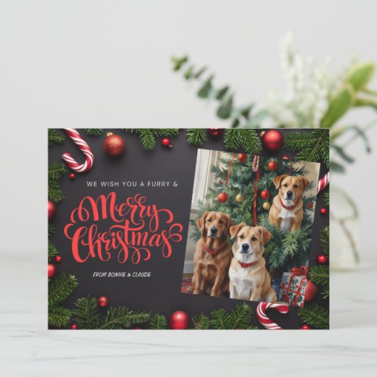 Hunde Weihnachten Weihnachten (Stehend Vorderseite)