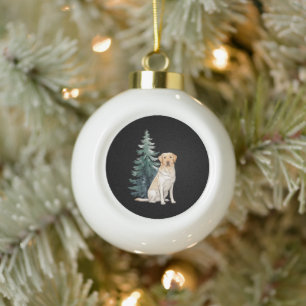 Hunde Weihnachtsbaum Party Hunde Liebhaber Xmas Keramik Kugel-Ornament