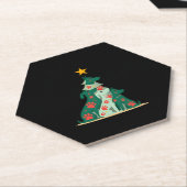 Hunde Weihnachtsbaum-Shirt - Hundeblijn (3) Untersetzer (angewinkelt)