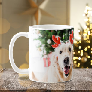 Hunde-Weihnachtsfoto Frohe Pawlidays Kaffeetasse