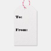 Hunde Weihnachtsgeschenke Tags - Merry Barkmas Geschenkanhänger (Rückseite)