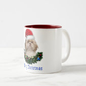 Hunde Weihnachtskaffee Tasse (VorderseiteRechts)