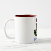 Hunde Weihnachtskaffee Tasse (Links)