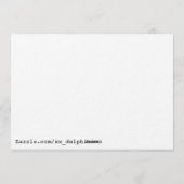 Hunde-Weihnachtskarte Einladung (Rückseite)