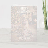 Hunde-Weihnachtskarte vom Hund Karte (Rückseite)