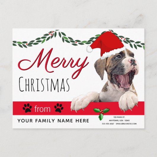 Hunde-Weihnachtskarten - Von den Hundeflignen Weih Postkarte (Vorderseite)