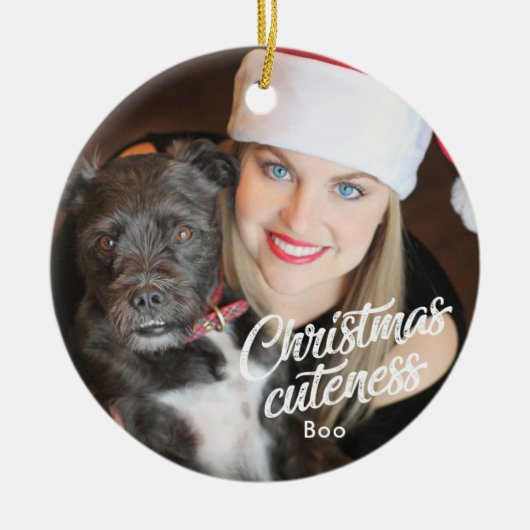 Hunde Weihnachtskutness Niedlich Holiday Ornament (Vorne)