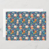 Hunde-Weihnachtspullover Schnittmuster zum Verlieb Feiertagskarte (Vorne/Hinten)