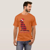 Hunde WeihnachtsRetro T-Shirt (Vorne ganz)