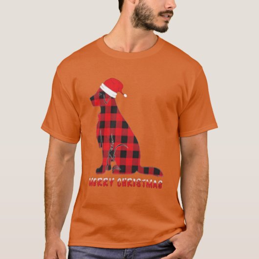 Hunde WeihnachtsRetro T-Shirt (Vorderseite)