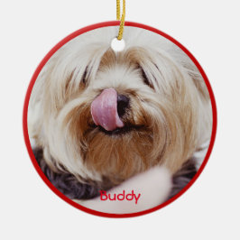 Hunde Weihnachtsschmuck hinzufügen Custom Foto