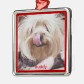 Hunde Weihnachtsschmuck Metall hinzufügen Custom F (Links)