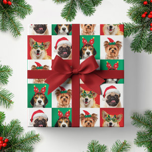 Hunde Weihnachtswrapping Paper Sheets Geschenkpapier Set
