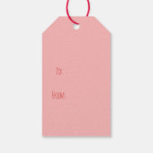 Hunde Weihnachtszug Geschenkanhänger (Rückseite)