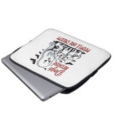 Hunde, weil die Leute ein gruseliges Halloween sin Laptopschutzhülle (Vorne Knopf)