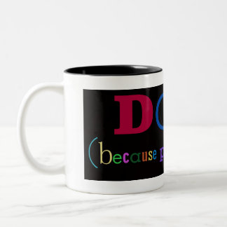 HUNDE. (weil Leute sind zum Kotzen), Kaffee-Tasse Zweifarbige Tasse