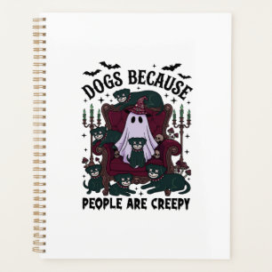 Hunde Weil Menschen Gruselig Halloween Geist Goth Planer