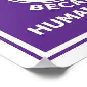 Hunde, weil Menschen sind zum Kotzen Poster (Ecke)