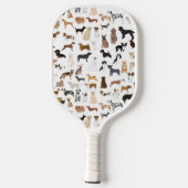 Hunde weiß pickleball schläger (Rückseite)