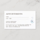 Hunde Wellness-Center im Bad Erinnerung für Ernenn Visitenkarte (Rückseite)